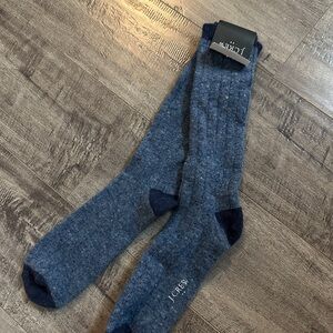 J. Crew Heathered Blue Casual Socks